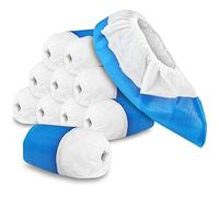 com-four® 100x Premium Reusable Overshoes 11.9g each, Plastic Shoe Covers | Reusable Slippers Extra Strong and Waterproof - One Size