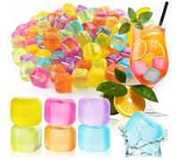 COM-FOUR® 120x Reusable ice Cubes in Great Colors | Party ice cubes for cooling drinks [selection varies]