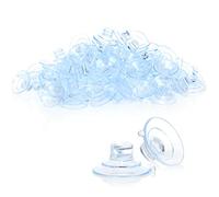 com-four® 120x suction cup holder for fairy lights - suction cups with slit in transparent - holder with suction cup for decoration at Christmas, Easter, New Year's Eve (120 pieces - transparent)