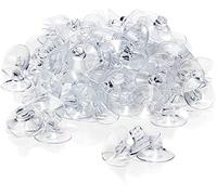 com-four® 120x suction cup with cable slot for fairy lights and window decoration - strong window knobs for window attachment for Christmas, Easter, autumn, New Year's - suction cup holder Ø 45 mm