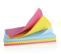 COM-FOUR® 12x household cloths, antibacterial wipes - copper ions for germ-free cleaning, reusable all-purpose cleaning cloths for toilet, bathroom & household