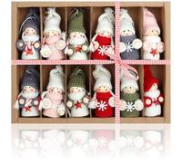 COM-FOUR® 12x premium Christmas tree pendants angels - Christmas tree decorations - fairy figures as gift tags - Swedish-Scandinavian decorative trolls
