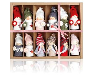 COM-FOUR® 12x premium Christmas tree pendants angels - decorations - fairy figures as gift tags - Swedish-Scandinavian decorative trolls