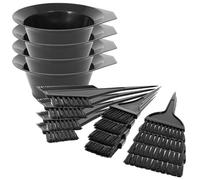 com four® 16 piece hair dye set in black with brushes and mixing bowl