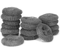 COM-FOUR® 16x Pot cleaner - Steel wool - Sponge - Cleaning wool - Scouring sponge for cleaning - Oven cleaning brush wire - Magic easer sponge (16 pieces of metal cleaner)
