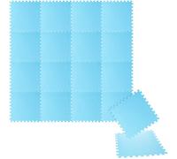 COM-FOUR® 18-piece protective mat set, approx. 50x50cm - underlay mats as a pool pad or fitness mat - simple plug-in system - for pools up to 180cm