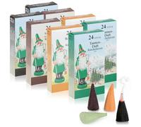 com-four® 192x incense cones - scented cones in 4 Christmas nuances - incense sticks for Advent and Christmas - Erzgebirge incense cones with Christmas scent (0192 pieces)