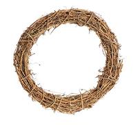 com-four® 1x DIY decorative wooden wreath for crafting