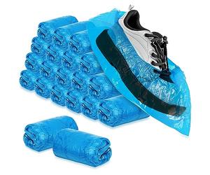 com-four® 200x Disposable overshoes 3g per overshoe - Plastic overshoes - Waterproof disposable overshoes - One size fits all
