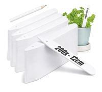 com-four® 200x plant labels with pencil, plug-in labels 12 cm for rooms