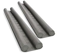 COM-FOUR® 2x draft stopper for the door - door bottom seal - draft stopper with double seal - protection against drafts and noise - 86 cm