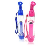 com-four® 2x water sprayer, water atomizer for refreshing with air pressure, 80 ml, in blue and pink (02 pieces - blue/pink)