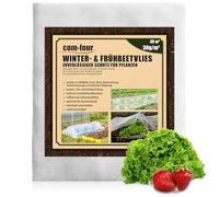 com-four® 30 m² cold frame fleece - 30g/m² winter fleece as frost protection - covering fleece 1.5 x 10 m - tear-resistant raised bed fleece for vegetables, fruit trees (.30m²-30g/m²)