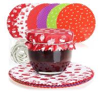 COM-FOUR® 30x decorative doilies for preserving jars - jam doilies - decoration for preserving jars - glass doilies for decorating jam jars (30 pieces - jewelry doilies)