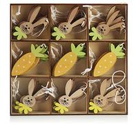 COM-FOUR® 36x decorative hangers Easter, Easter decorations made of wood