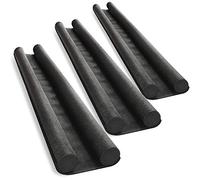 COM-FOUR® 3x draft stopper for the door - door bottom seal - draft stopper with double seal - protection against drafts and noise - 86 cm