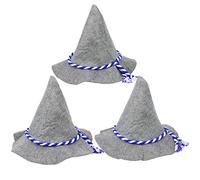 com-four® 3x Seppelhut, traditional felt hat for Oktoberfest
