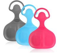 COM-FOUR® 3x snow racers for sledding - snow slides for the whole family - sleds in (03 pieces - glider)