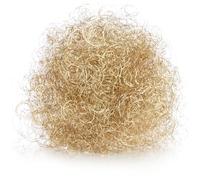 COM-FOUR® 40g premium angel hair - fine metallic tinsel for Advent wreath, arrangement, Christmas tree - Christmas table decoration - metal threads (Metal - champagne colored)