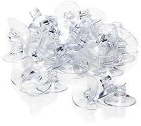 com-four® 40x suction cup with cable slot for fairy lights and window | strong window knobs for window attachment for Christmas - Easter - autumn - New Year's - suction cup holder Ø 45 mm