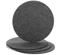 COM-FOUR® 4x felt coasters, table protectors made of robust felt