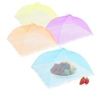 com-four® 4x fly covers - colorful covers for food - fly covers for food, food, fruit - covers & fly covers - 45 cm