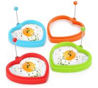 COM-FOUR® 4X Omelette pan Shape Heart, for Fried Eggs and Pancake