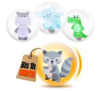 COM-FOUR® 4x pocket warmers wild animals - hand warmers for adults - pocket heating pads with funny animal motifs (04 pieces - wild animals)