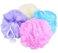 COM-FOUR® 4X Shower Sponge XL, Bath Sponge in Great Colors | washing sponge for the shower - massage sponge - shower ball