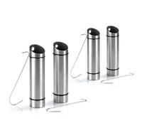 com-four® 4x Stainless Steel Humidifiers, Hanging Radiator Evaporators | Water Containers with S-Hooks for Improved Indoor Climate