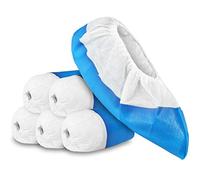 com-four® 50x Premium Reusable Overshoes 11.9g each, Plastic Shoe Covers | Reusable Slippers Extra Strong and Waterproof - One Size