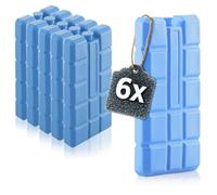 com-four® 6X Freezer Blocks in Blue - Cool-Packs for Cool Box and Cool Bag- Ice Packs - Cooling Batteries for Household and Leisure