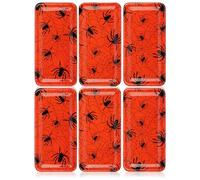 com-four® 6X Halloween Decorative Plates - Decorative Trays with Great Scary Motifs - Bowl for Halloween and Theme Parties as Room Decoration (6 Pieces - Spider)