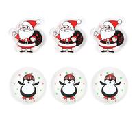 com-four® 6x Reusable Pocket Warmers - Christmas Hand Heaters - Heat Pad for Cold Days and On the Go - Snap Heat Cushion for Bag or Inside Gloves (6 pieces - X-Mas 03)