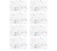 COM-FOUR® 8x placemats for Christmas - placemat with snowflakes for the kitchen and dining room - placemats with winter motif - Christmas placemat