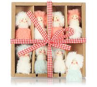 COM-FOUR® 8x premium Christmas tree pendants angels - Christmas tree decorations - fairy figures as gift tags - Swedish-Scandinavian decorative trolls