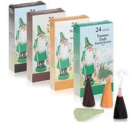 com-four® 96x incense cones - scented cones in 4 Christmas nuances - incense sticks for Advent and Christmas - Erzgebirge incense cones with Christmas scent (096 pieces)