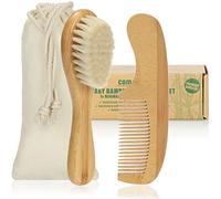 com-four® Baby brush and baby comb from 0 months for newborns and toddlers