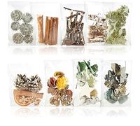 COM-FOUR® Christmas decoration - cones, twigs, oranges, cinnamon and moss for crafting - Christmas sprinkle decoration - craft set - Christmas potpourri as table decoration (9x bags: mix)