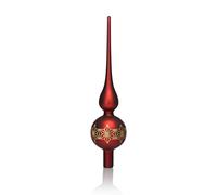 COM-FOUR® Christmas tree topper - Christmas tree topper made of genuine glass for Christmas - Christmas tree top - Crystal Xmas tree topper, 28 cm