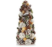 COM-FOUR® decorative Christmas tree, small decorative tree, great table decorations, ideal for the Advent season, complements wreaths and garlands