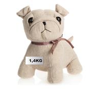 com-four® door stopper, heavy door holder, cute dog design, functional home accessory, stopper for windows and doors, ideal for drafts (Dog Bella)