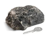 COM-FOUR® key stone "big mountain" - imitation stone with secret compartment - artificial rock for geocaching - key hiding place in stone look - stone dummy - artificial boulder