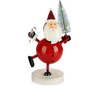 com-four® LED Christmas decoration made of metal - sheet metal figures with a Christmas motif - illuminated decoration figures for the Advent season - winter decoration