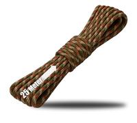 COM-FOUR® Paracord cord Ø 4 mm, 25 m - rope with 7 core strands for boats, camping, outdoor - nylon rope with 250 kg load capacity - tent rope, guy rope, all-purpose rope