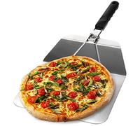 com-four® Pizza Peel Made of Stainless Steel, Pizza and Cake Server