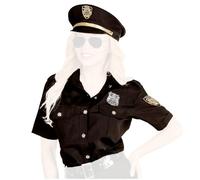 com-four® policewoman costume, blouse and hat, NY Police Officer