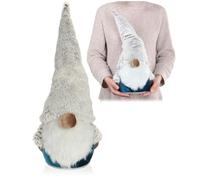 com-four® Premium Christmas gnome for Christmas decorations - Scandinavian figure as a decorative item - Swedish gnome standee as a table decoration - Santa Claus with Styrofoam body