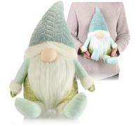 com-four® Premium Christmas gnome in XL - Christmas decoration - winter figure as a decorative stand - cute goblin as room decoration - dwarf with pointed hat