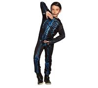 com-four® Skeleton costume for children - Halloween costume Mr. X-ray - Carnival costume for children - Costume for boys and girls - 116 cm (116cm)